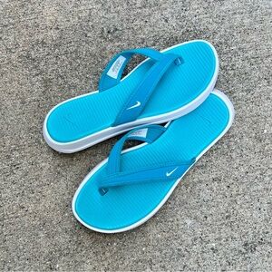 WMNS NIKE ULTRA CELSO THONG LIGHT BLUES OCEANS FLIPS FLOPS